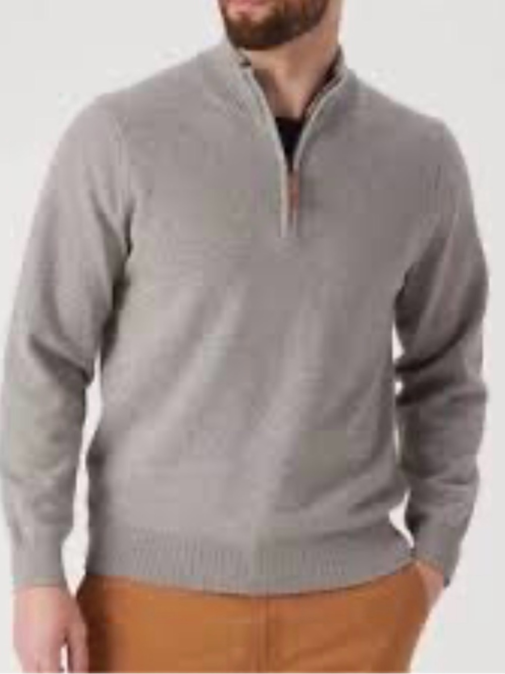 Duluth Trading Co. Men's 2XL Strongarm Cotton Blend 1/4 Zip Mock Neck NWT